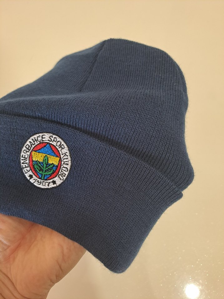 Fenerbahçe Nakışlı Mavi Bere - Görsel 3