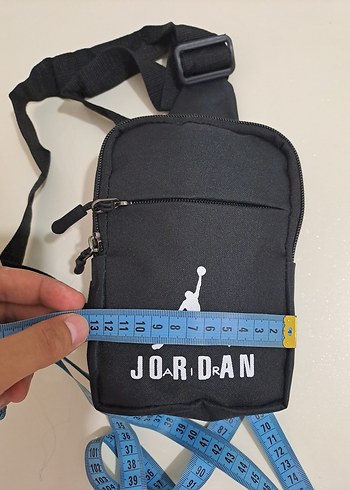 Siyah Fermuarlı Jordan Omuz Çantası - Görsel 7