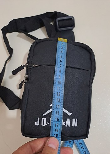 Siyah Fermuarlı Jordan Omuz Çantası - Görsel 6