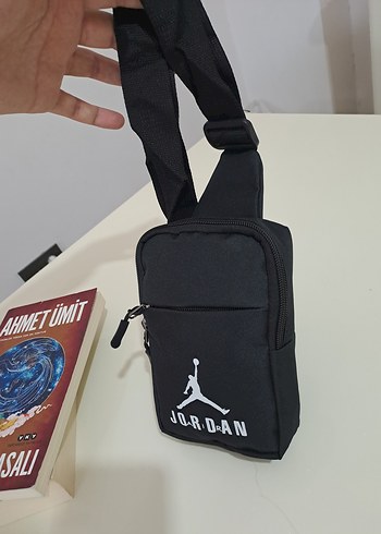 Siyah Fermuarlı Jordan Omuz Çantası - Görsel 3