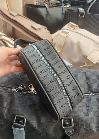 Armani Erkek Fermuarlı el Çantası, cüzdan