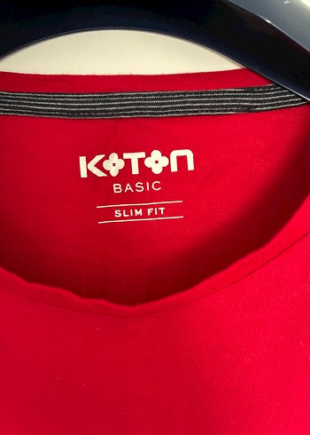 Koton Koton Kırmızı Erkek Kısa Kollu Basic Tişört