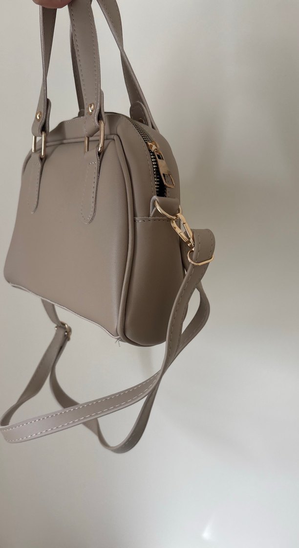 Bej Deri Kadın Çanta - Görsel 3