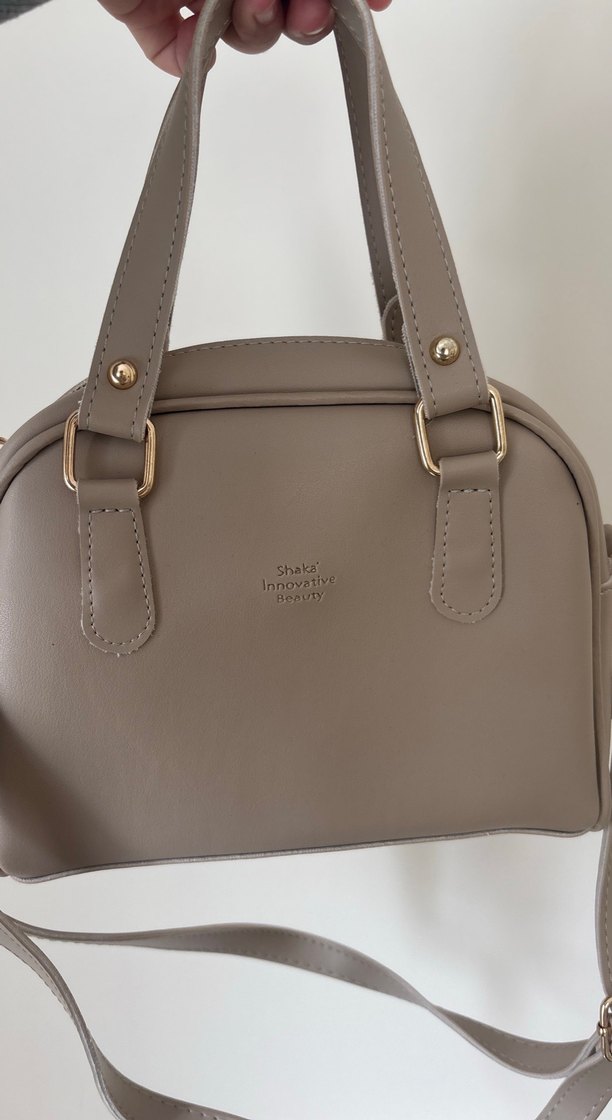 Bej Deri Kadın Çanta - Görsel 2