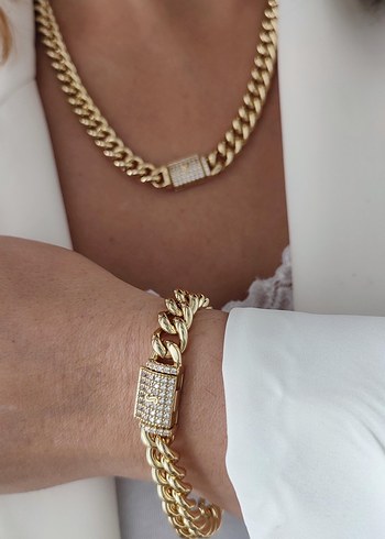 Xuping gurmet set kolye bileklik - Görsel 2