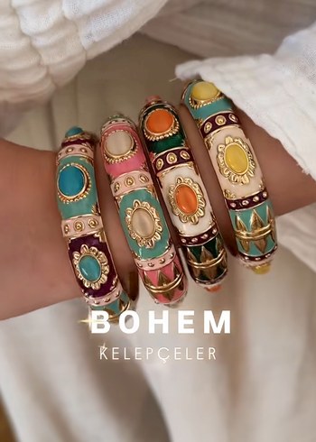 Beden Renkli Bohem Kadın Kelepçe