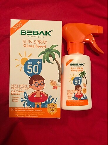 Çocuk bebek güneş kremi sprey 175 ml
