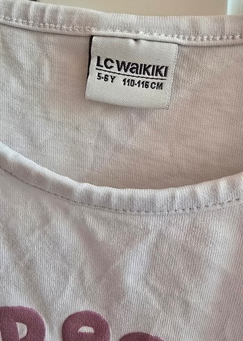 LC Waikiki Beyaz Uzun Kollu Kız Tişörtü, Baskılı