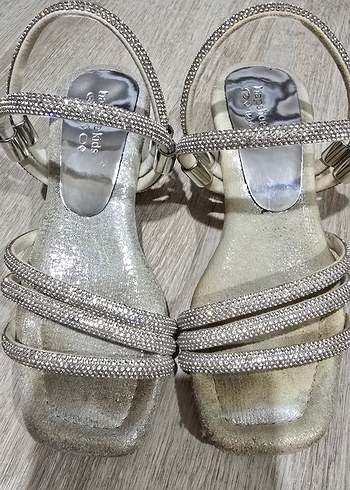 Gri  Topuklu kız  Ayakkabı - Görsel 2