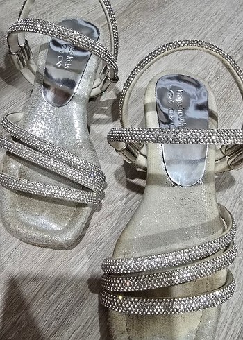 Gri  Topuklu kız  Ayakkabı - Görsel 3