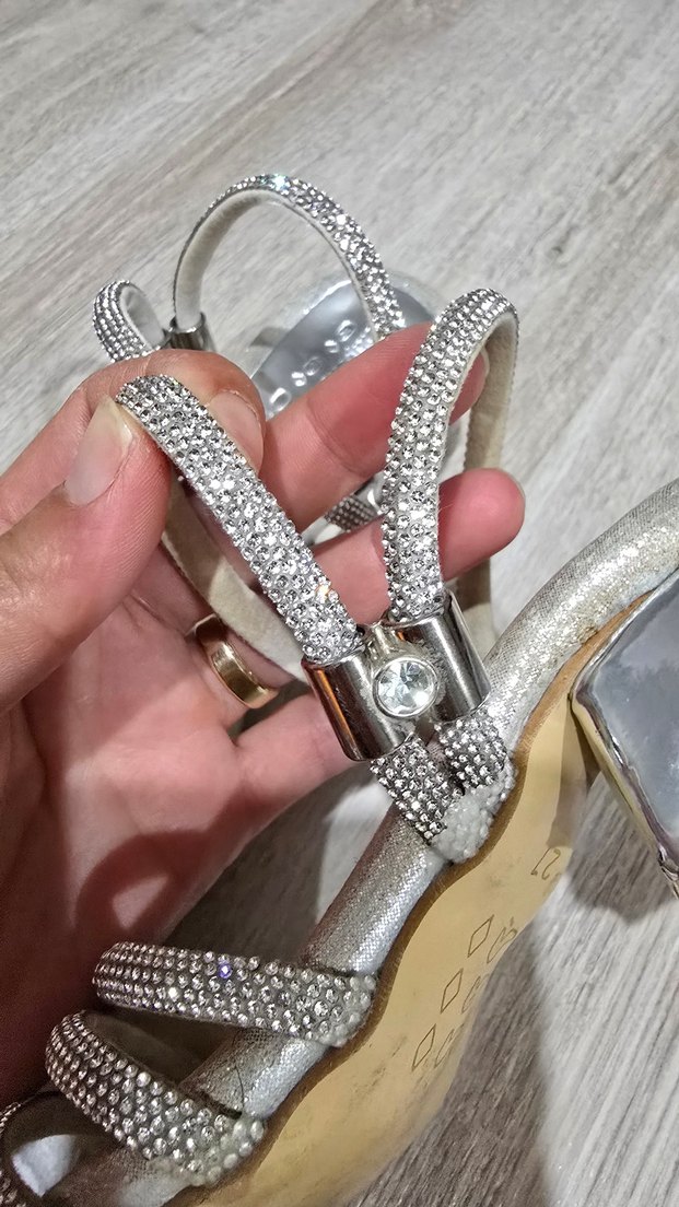 Gri  Topuklu kız  Ayakkabı - Görsel 5