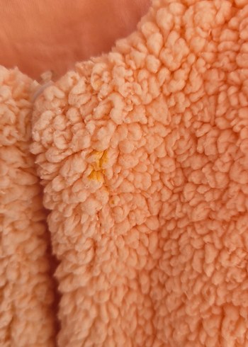 Kız Çocuk Bej Kürklü Kolsuz Yelek - Görsel 4