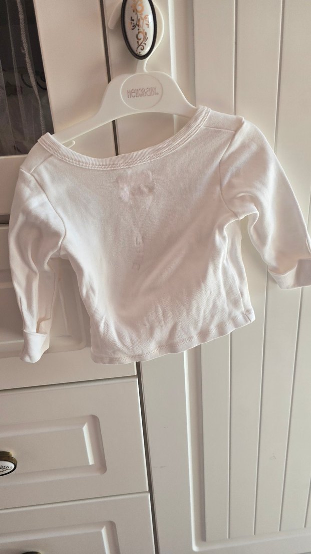 Beyaz Kız Çocuk Uzun kollu - Görsel 2