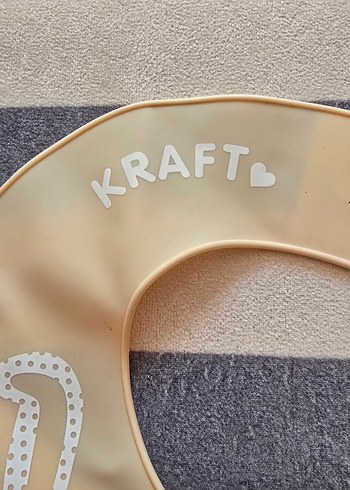 Bej Baskılı Bebek Mama Önlüğü - Görsel 4