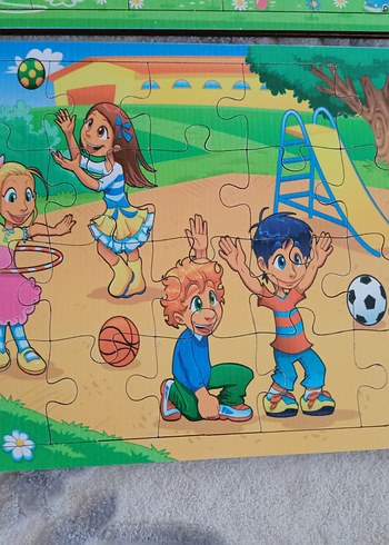 Çocuklar için Renkli 4'lü Puzzle Seti - Görsel 4