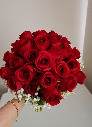 Gelin buketi ve damat yaka çiçeği - Görsel 2