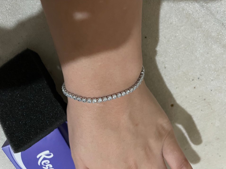 Beyaz Minimalist Boncuklu Kadın Bileklik - Görsel 2