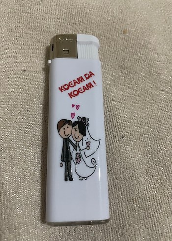 Beyaz Düğün Temalı Çakmak - Görsel 2