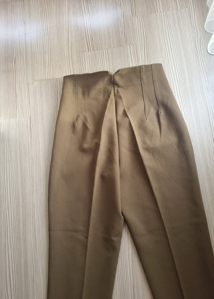 Haki kumaş pantolon - Görsel 5