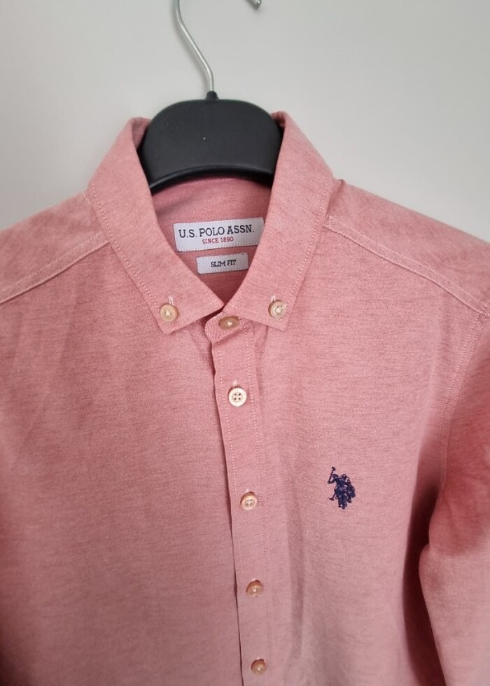 Pembe  erkek polo gömlek - Görsel 4