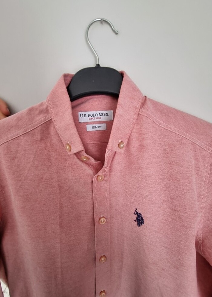 Pembe  erkek polo gömlek - Görsel 5
