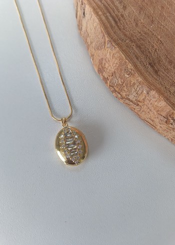 Açılabilir Çelik İçi Kolye - Bej - Görsel 3