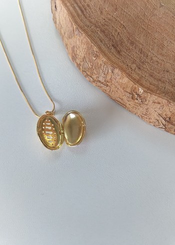 Açılabilir Çelik İçi Kolye - Bej - Görsel 4