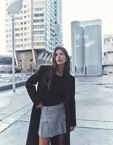 xs Beden gri Renk Zara Şort Etek