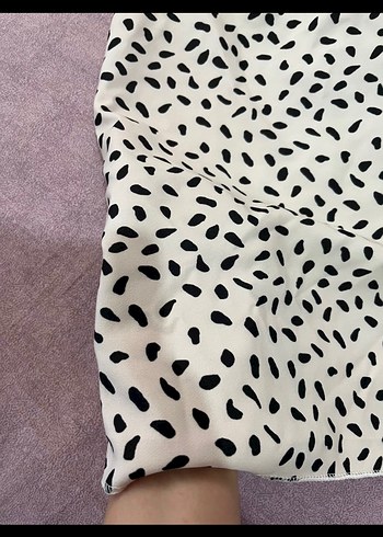 Trendyol & Milla V Yaka Zebra Desenli Mini Elbise