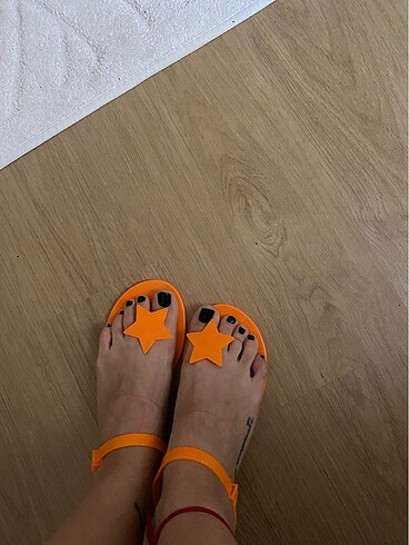 37 Beden turuncu Renk Twist kadın sandalet
