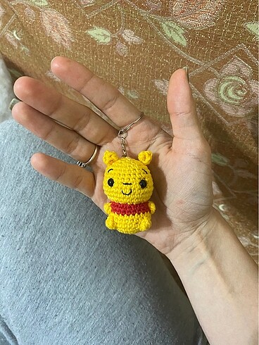Amigurumi Winnie the pooh anahtarlık