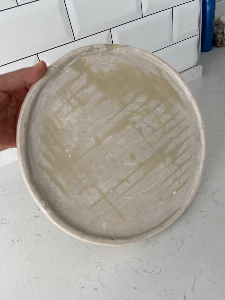 Bej Yuvarlak mermer stand - Görsel 2