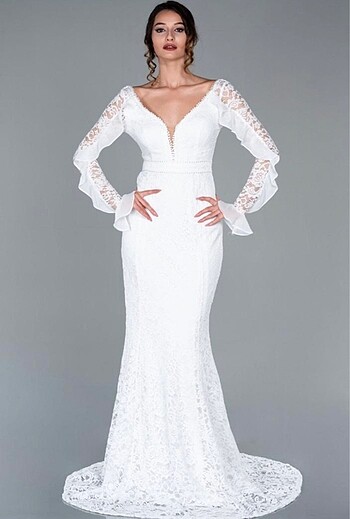 Vintage Romantik Nikah Elbisesi