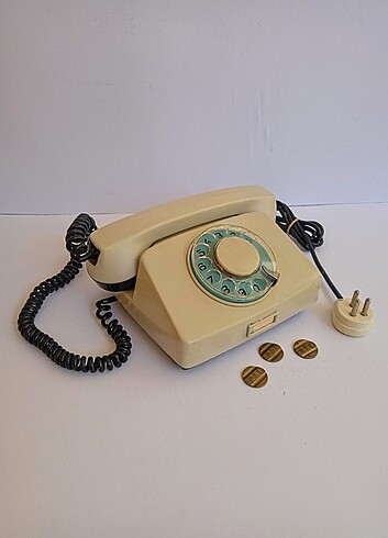 Antika Sovyet Dönemi Çevirmeli Telefon