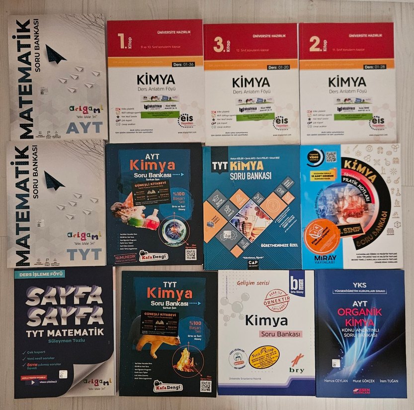 Kimya Soru Bankası Seti - TYT ve AYT - Görsel 2
