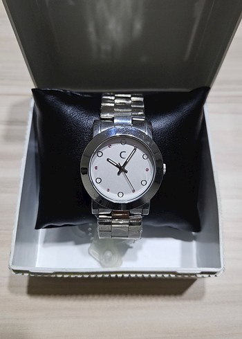 Gümüş bronz Taşlı Kadın Kol Saati - Görsel 3