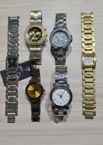 Gümüş bronz Taşlı Kadın Kol Saati - Görsel 5