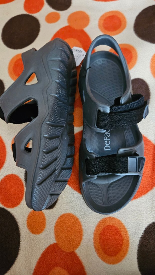 Erkek Gri Kayışlı Rahat Sandalet - Görsel 2