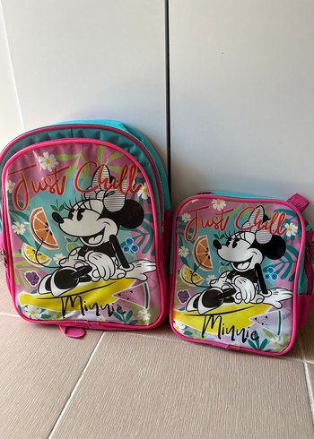Minnie Mouse Çocuk Okul Çantası Beslenmesi İlkokul