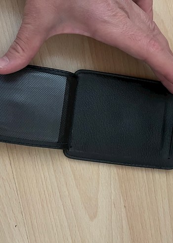 Siyah Deri Erkek Cüzdanı kartlık - Görsel 3