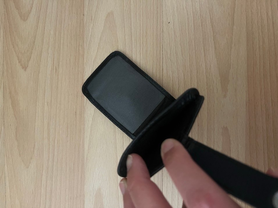 Siyah Deri Erkek Cüzdanı kartlık - Görsel 4