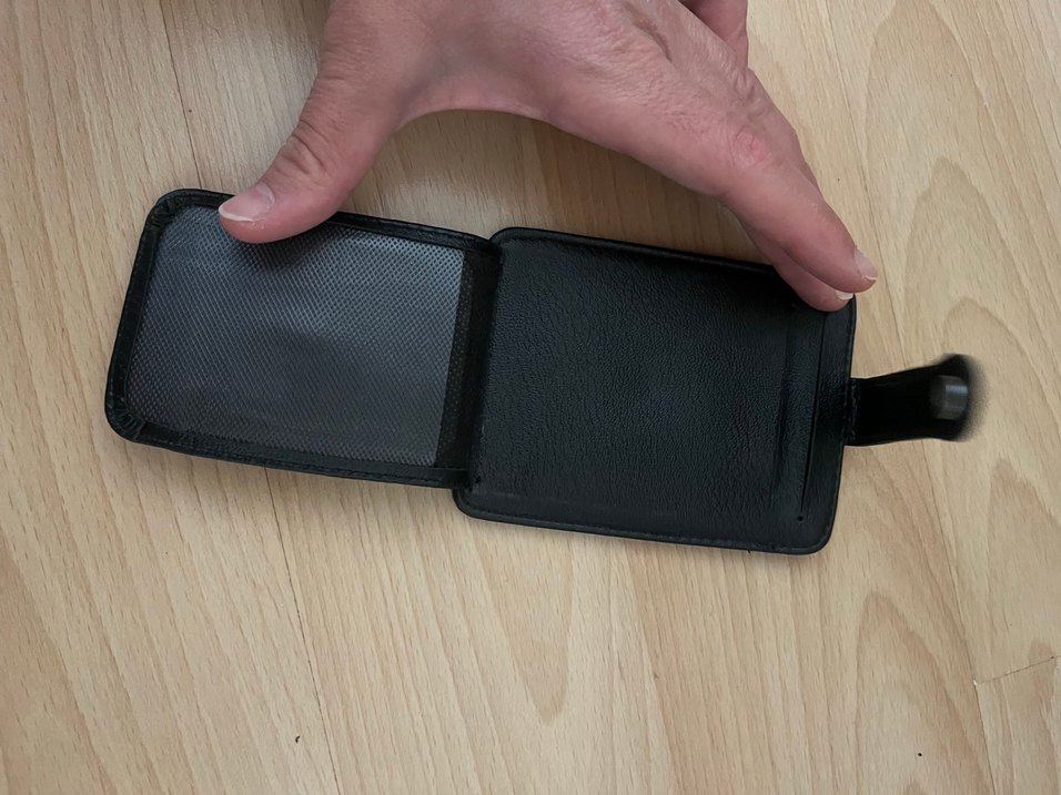 Siyah Deri Erkek Cüzdanı kartlık - Görsel 3