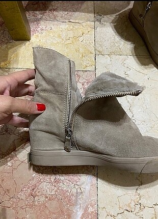 38 Beden gri Renk Dkny süet bot