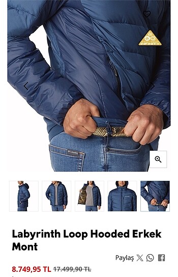 xxl Beden lacivert Renk SATILDI!!! Labyrinth Loop Hooded