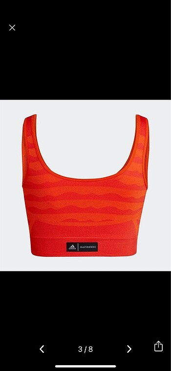 xs Beden pembe Renk Adidas Marimekko Özel Seri Sporcu Sütyeni