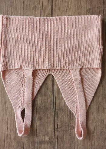 Diğer Pudra Pembe Mini Street Wear Bralet