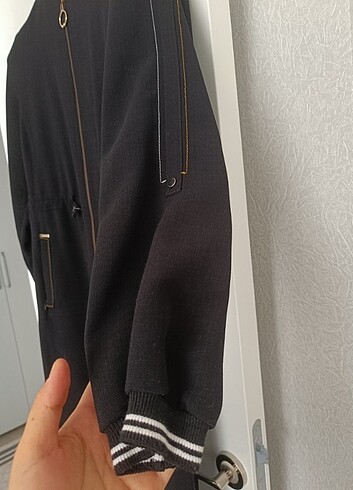 38 Beden siyah Renk Zühre pardesü