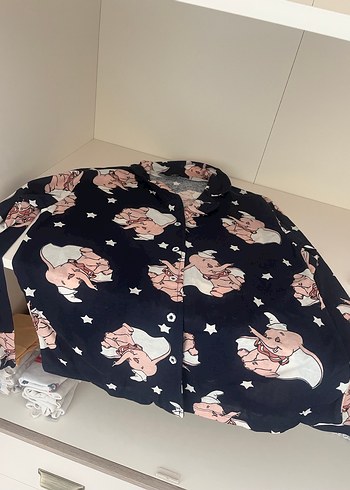 Siyah Baskılı Hamile Tişörtü, Uzun Kollu, V Yaka - Görsel 2