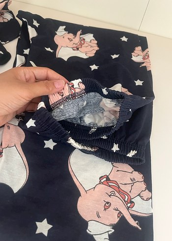 Siyah Baskılı Hamile Tişörtü, Uzun Kollu, V Yaka - Görsel 4