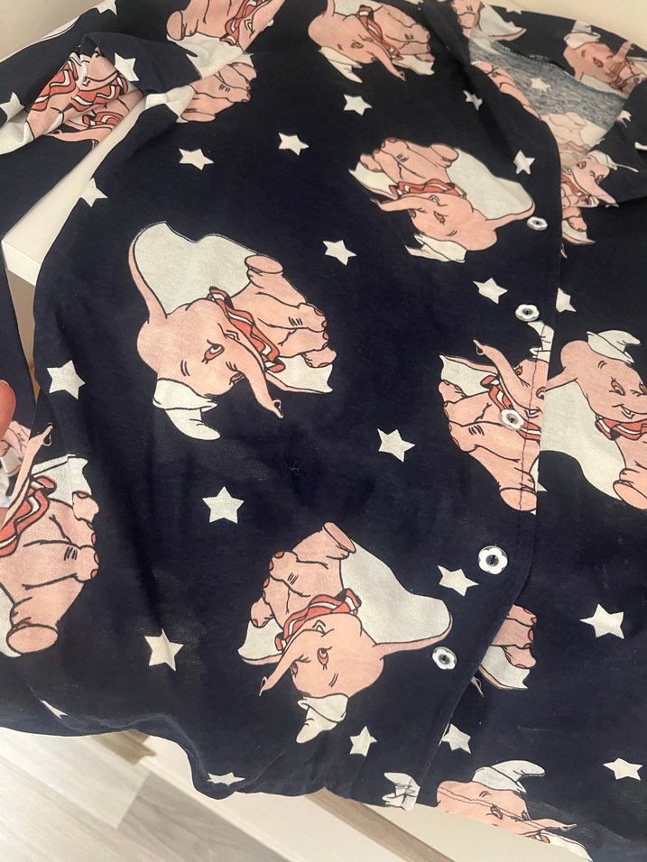 Siyah Baskılı Hamile Tişörtü, Uzun Kollu, V Yaka - Görsel 3